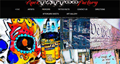 Desktop Screenshot of apextattoofactory.com